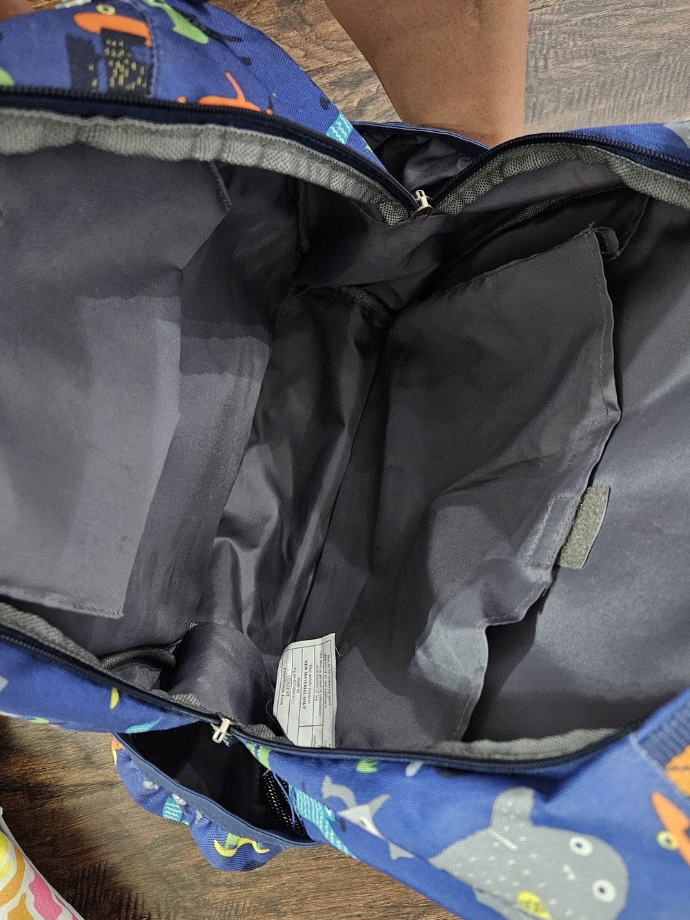 EUC Pottery Barn Kids Mackenzie Monster Print Backpack Large - Picture 4 of 5